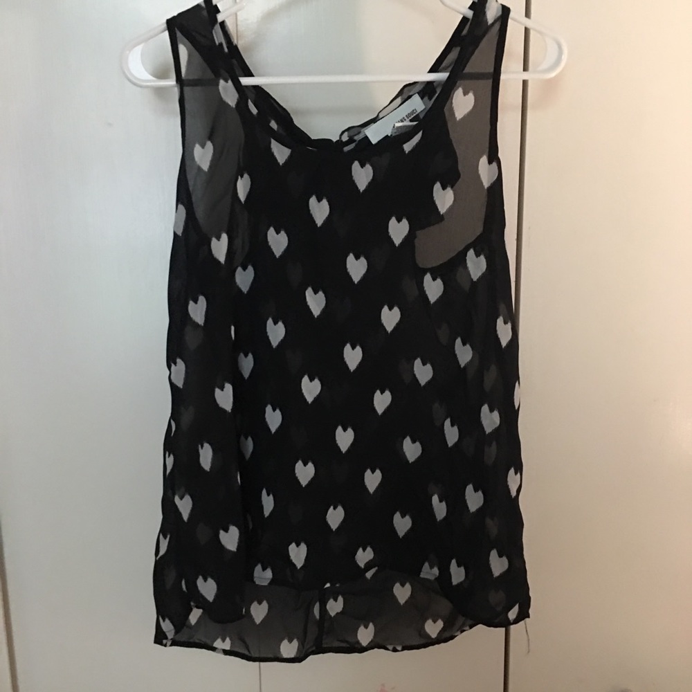 See through sleeveless top